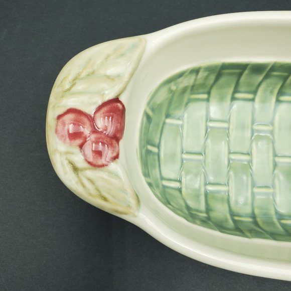 Pfaltzgraff Jamberry Cracker Dish Long Oval Bread Relish Serving Dish - Picture 3 of 6